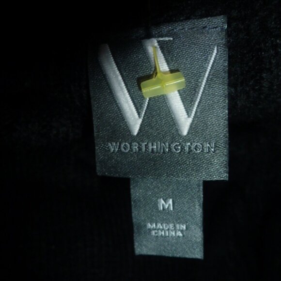 Thick & Cozy Cold-Shoulder  – Black w/Embellished Sleeve Sweater Size M - Picture 7 of 9